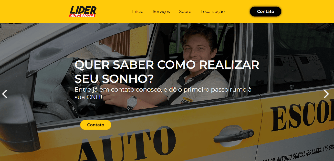 Landing Page para Autoescola